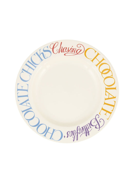 Seconds Easter Toast Chocolate & Chicks 8 1/2 Inch Plate